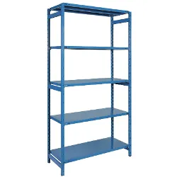 Scaffale kit 5 ripiani ad incastro (106x42x180cm) ARREDOKIT Azzurro Ral 5015 LB1100A - immagine 1
