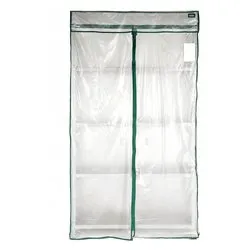 Copertura scaffale telo serra nylon con zip (100x40x188cm) Trasparente KIS100 - immagine 1