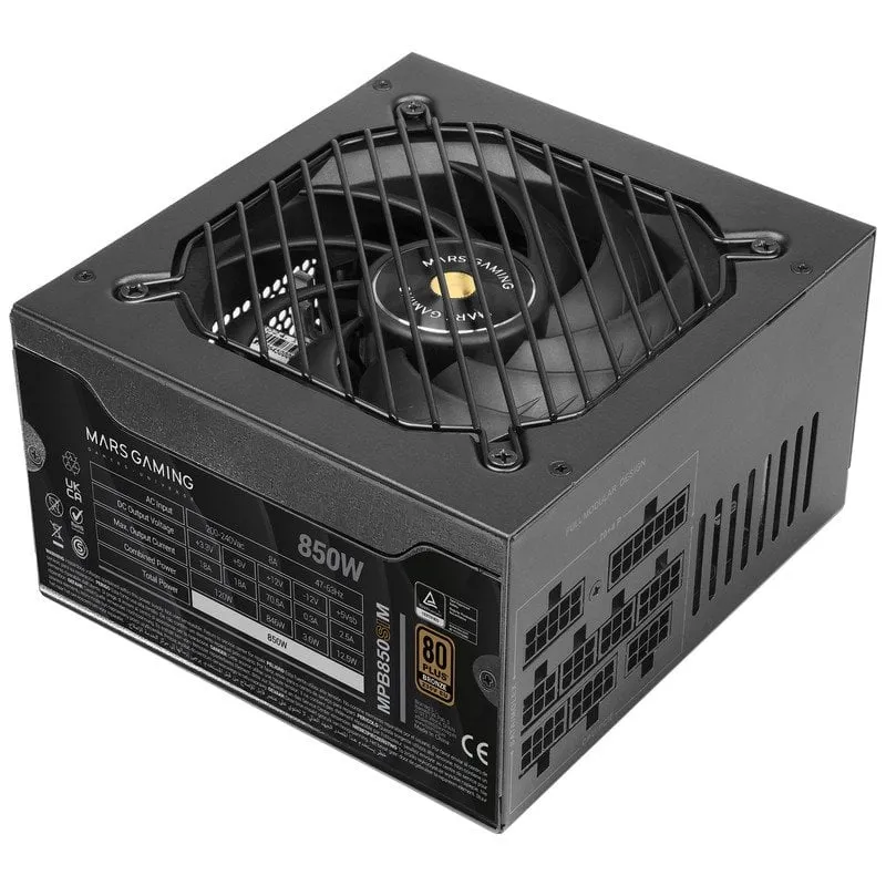 Mars Gaming Mpb850sim Alimentatore ATX modulare 850w 80 Plus Bronze Nero - immagine 1