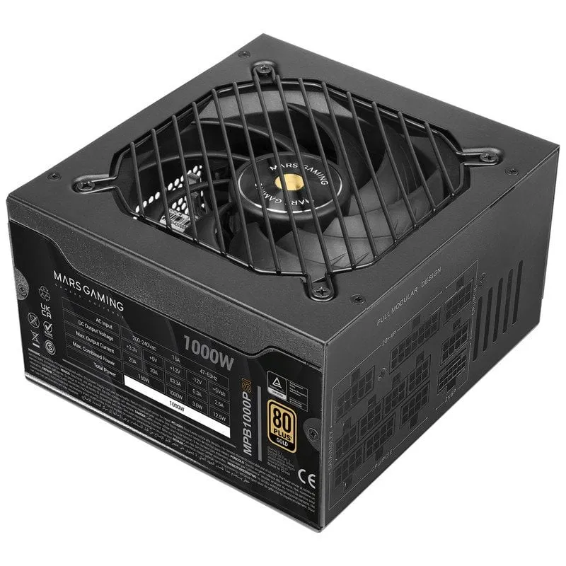 Mars Gaming Mpb1000sim Alimentatore modulare ATX 3.1 1000W 80 Plus Gold Nero - immagine 1