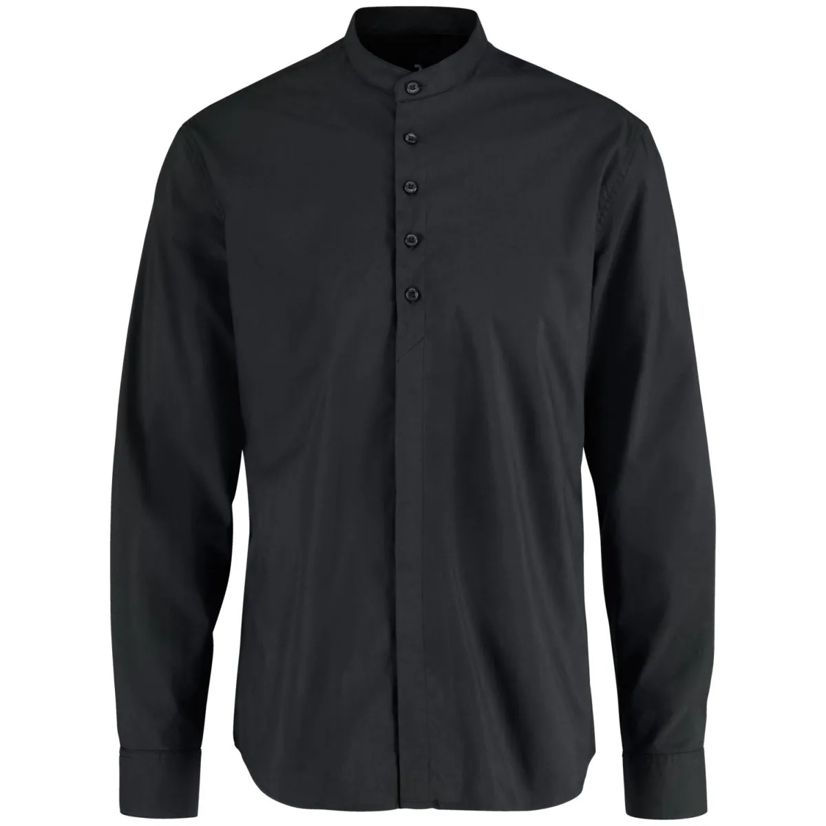JOBELINE Camicia da uomo Lani Maniche lunghe; Taglia 45/46; nero - immagine 1