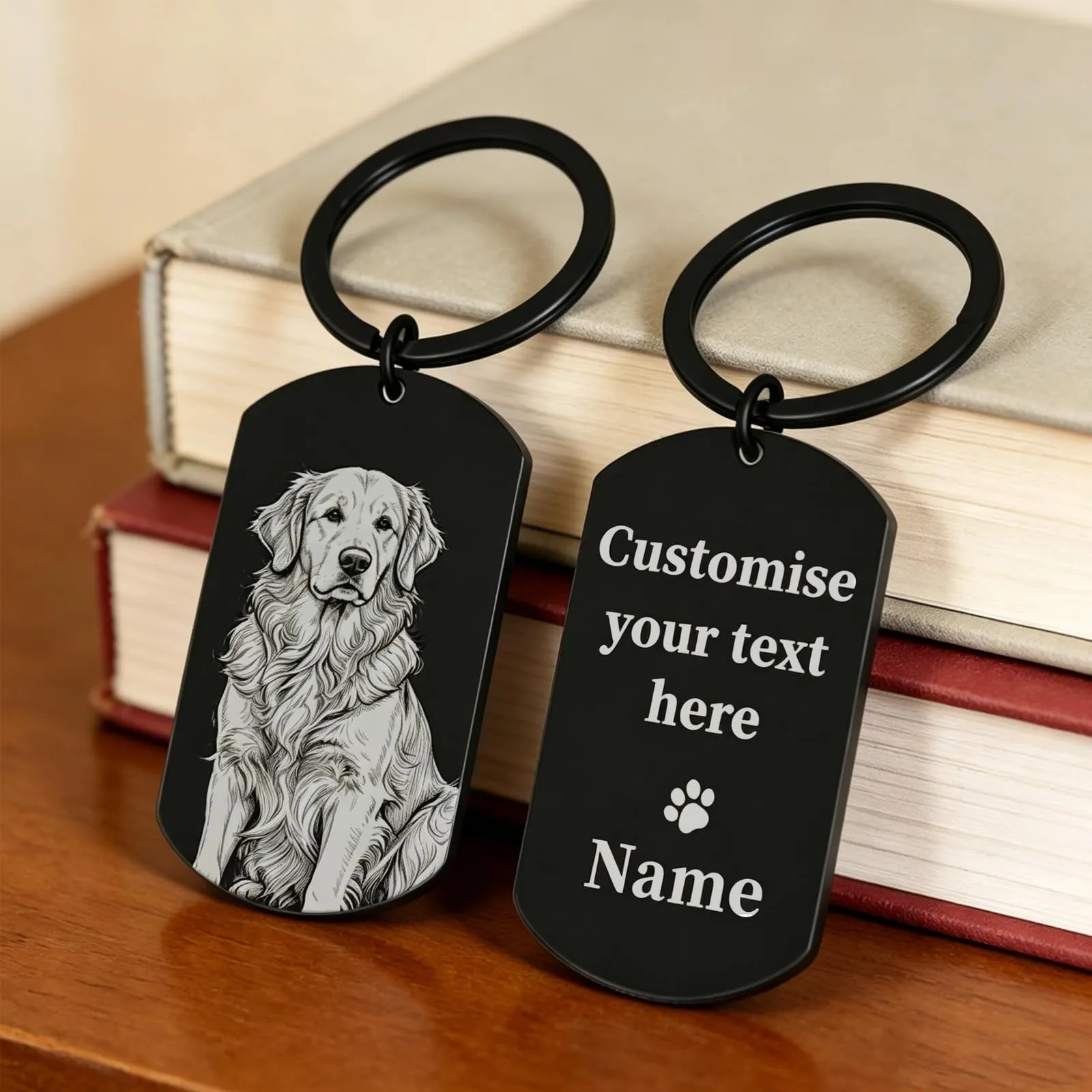 Portachiavi Commemorativo Personalizzato per Animali con Foto, Cane Gatto - immagine 5