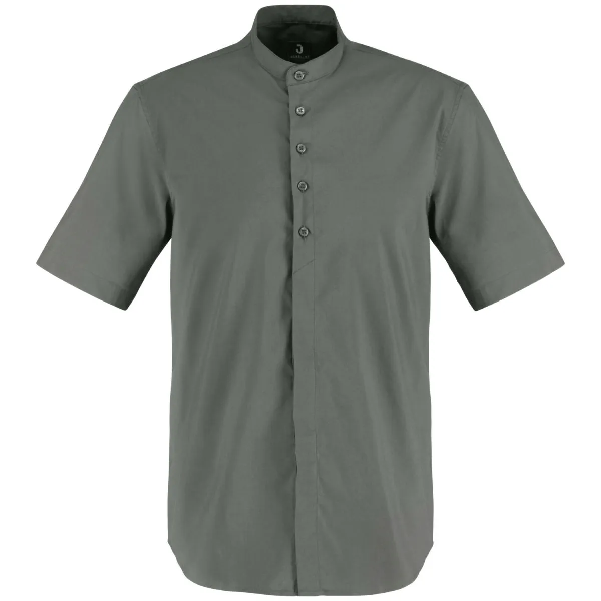 JOBELINE Camicia da uomo Lani Maniche corte; Taglia 45/46; grigio scuro - immagine 1