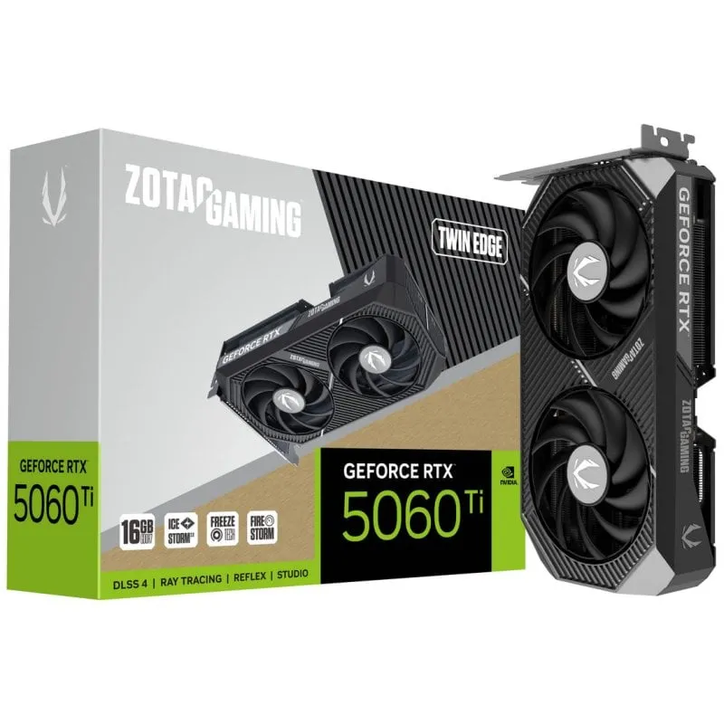 Scheda grafica ZOTAC GAMING GeForce RTX 5060 Ti Twin Edge da 16 GB GDDR7 Reflex 2 RTX AI DLSS4 - immagine 1