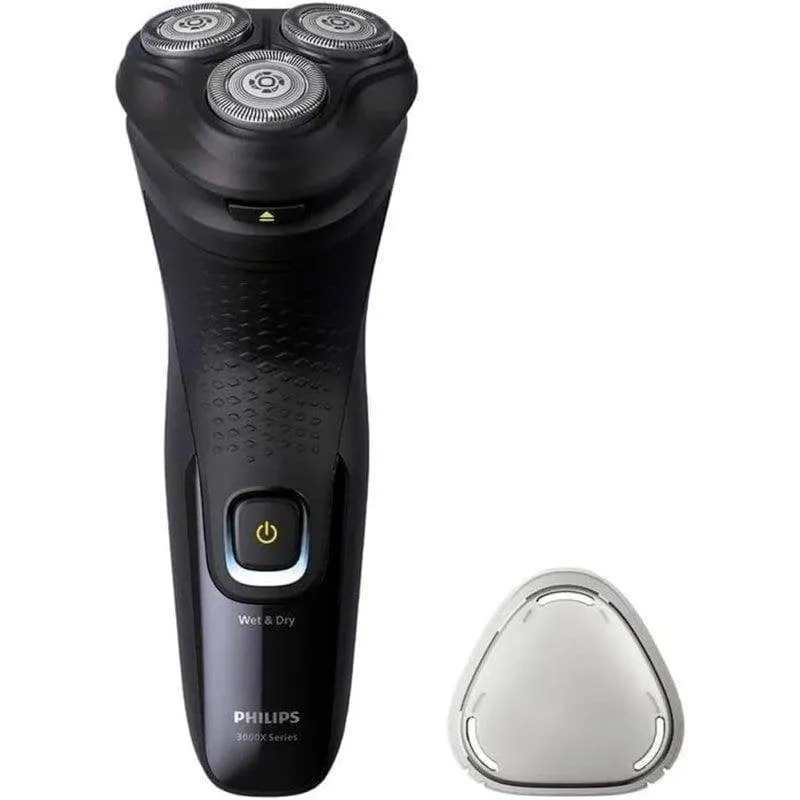 Rasoio Elettrico Viso Philips X3021/00 Senza Filo 40min Funzionamento a Umido Testine Flessibili Ricarica Rapida - immagine 1