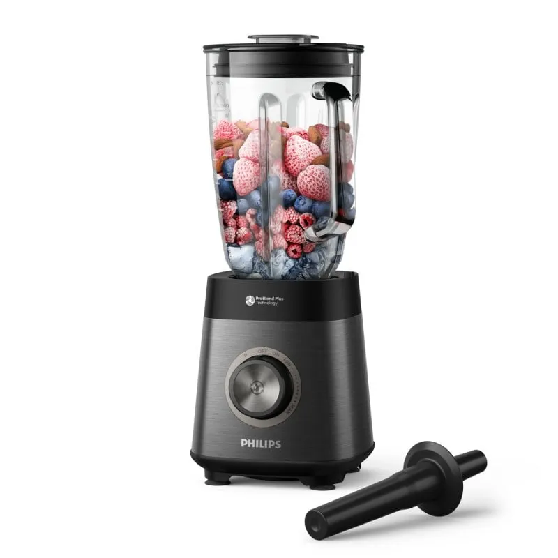 Philips HR3040/00 Frullatore Metal Series 1200W 2L Nero - immagine 1
