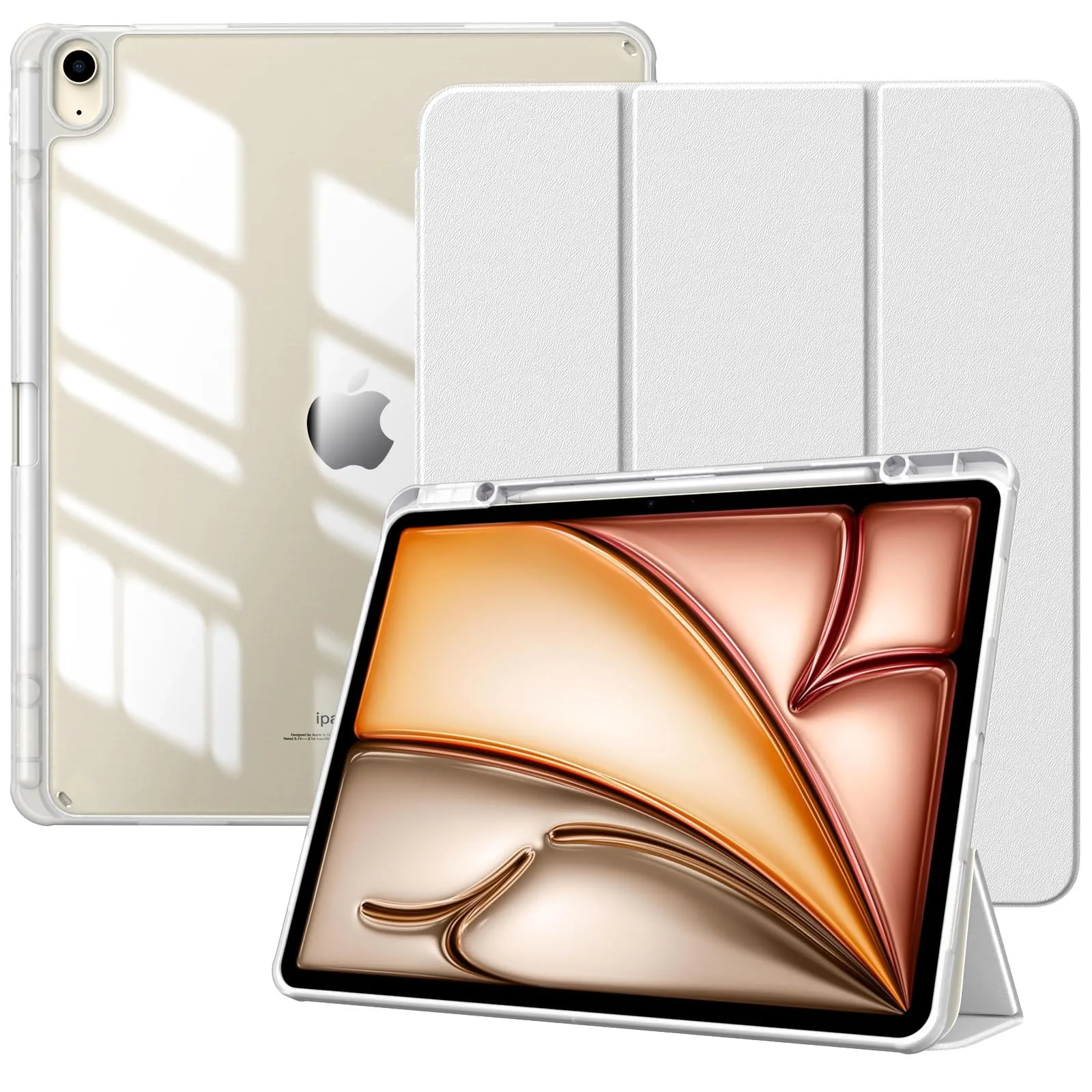 TiMOVO Custodia per iPad Air 13 Pollici (M4/M3/M2-2026/2025/2024), Bianco - immagine 1