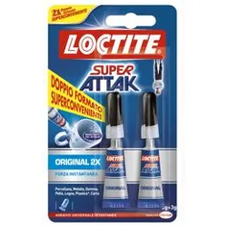 Collante istantaneo universale 2pz SUPER ATTAK (3gr) Trasparente 1333823 - immagine 1