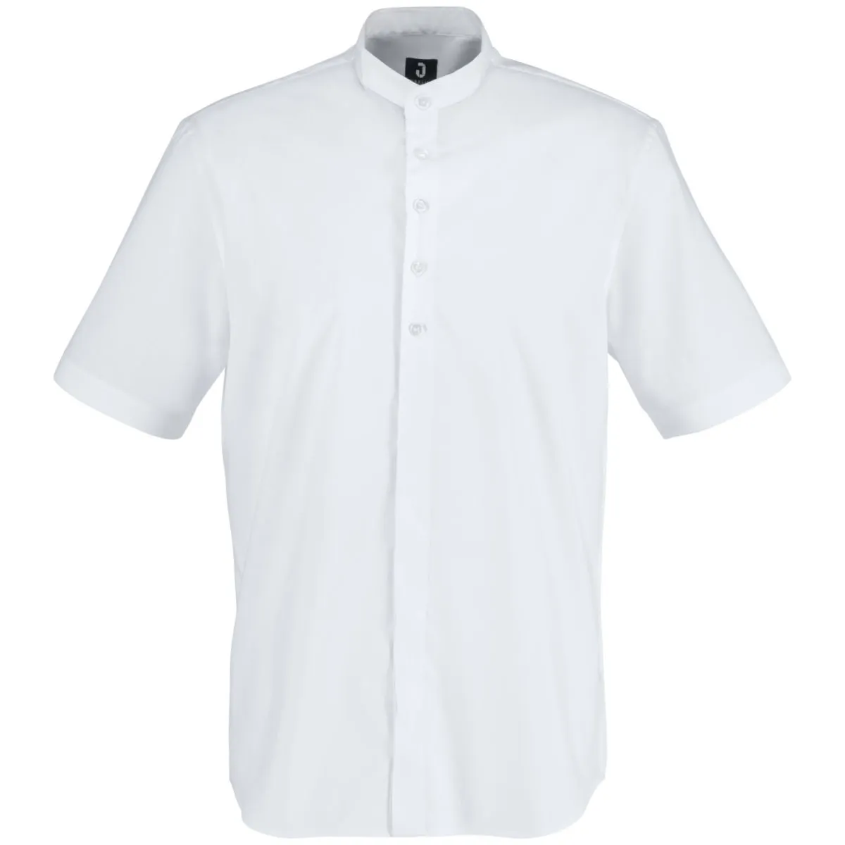 JOBELINE Camicia da uomo Lani Maniche corte; Taglia 45/46; bianco - immagine 1