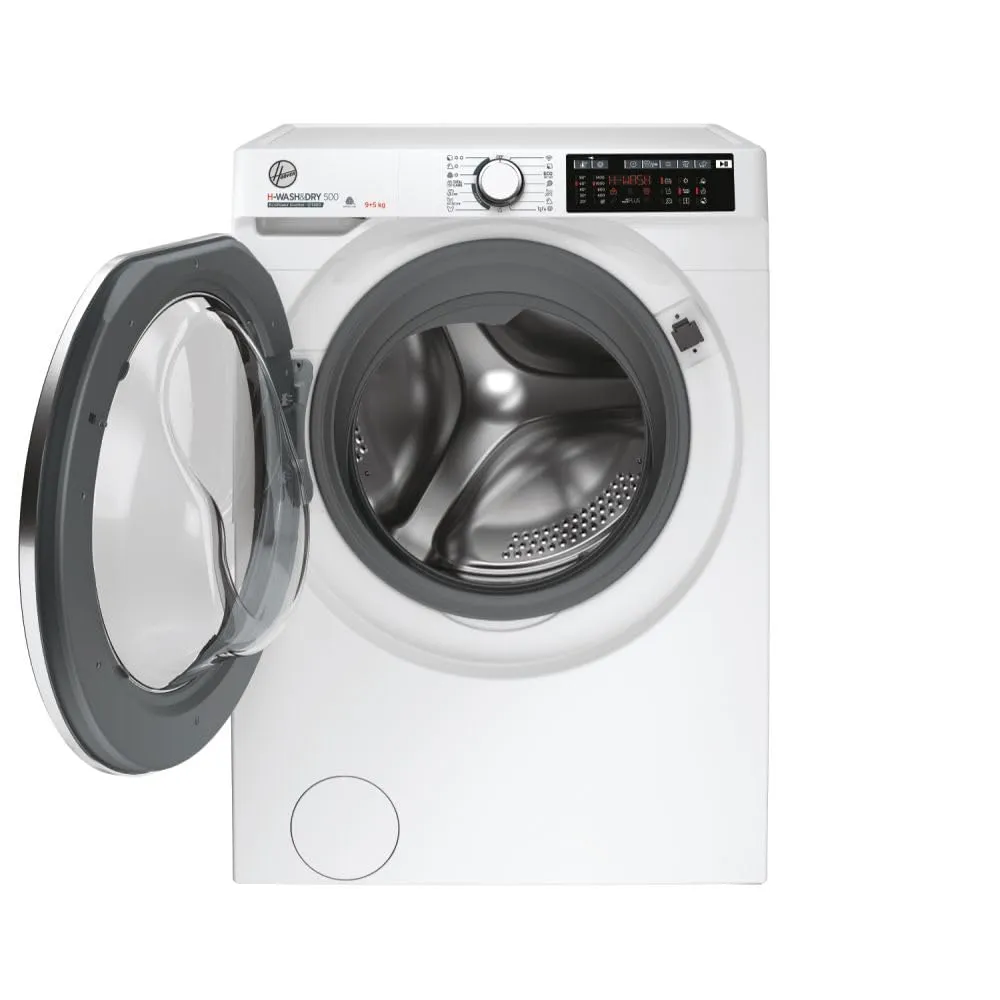 Hoover, H-WASH&DRY 500 HD 495AMC/1-S Lavasciuga Slim 9 + 5 kg, Classe A/D, 1400 RPM, Motore Inverter, 18 Programmi, WiFi, AxLxP 85x60x47 cm [Classe di efficienza energetica A] - immagine 2