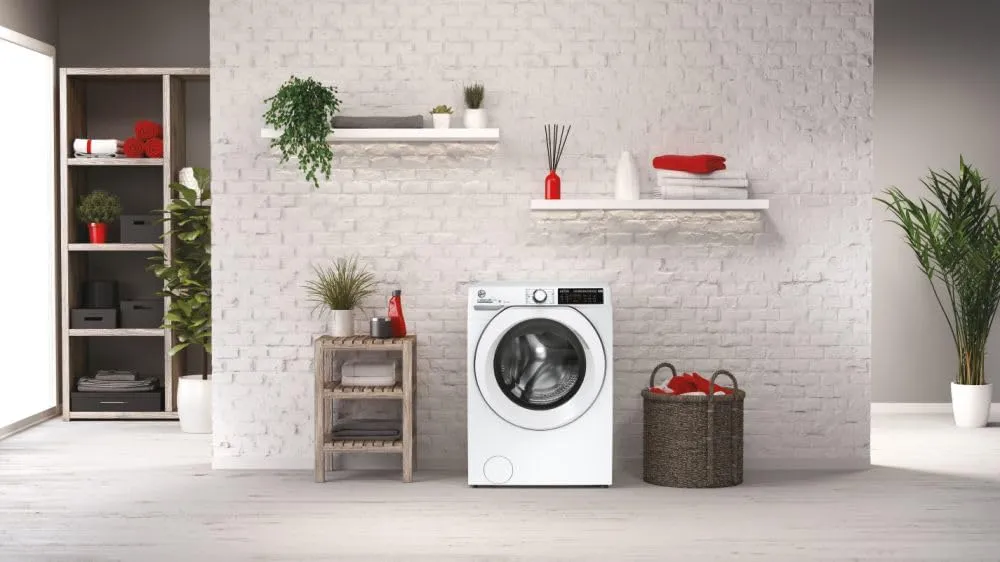 Hoover, H-WASH&DRY 500 HD 495AMC/1-S Lavasciuga Slim 9 + 5 kg, Classe A/D, 1400 RPM, Motore Inverter, 18 Programmi, WiFi, AxLxP 85x60x47 cm [Classe di efficienza energetica A] - immagine 5