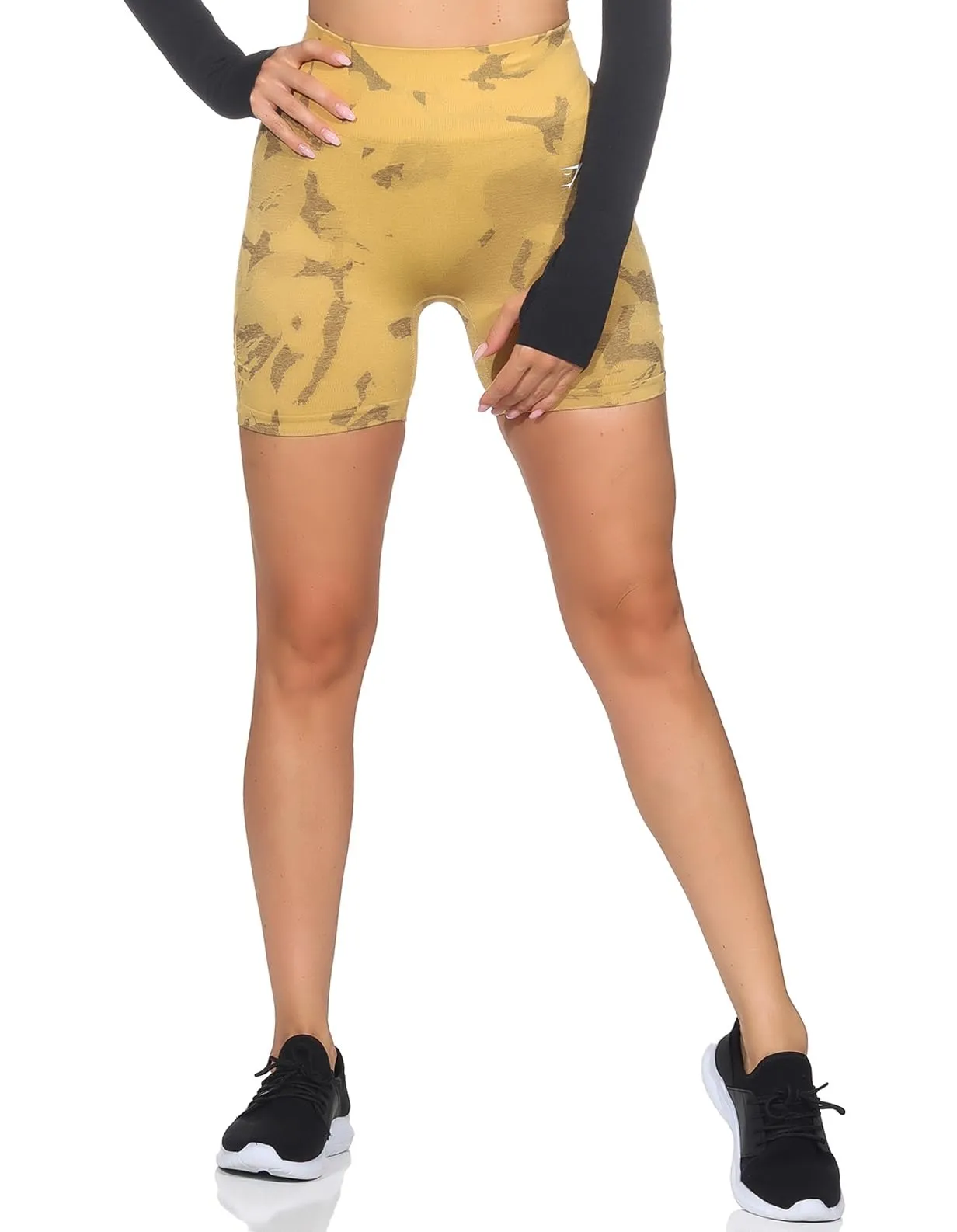 GYMSHARK Adapt Camo Seamless Pantaloncini da donna, M - immagine 1