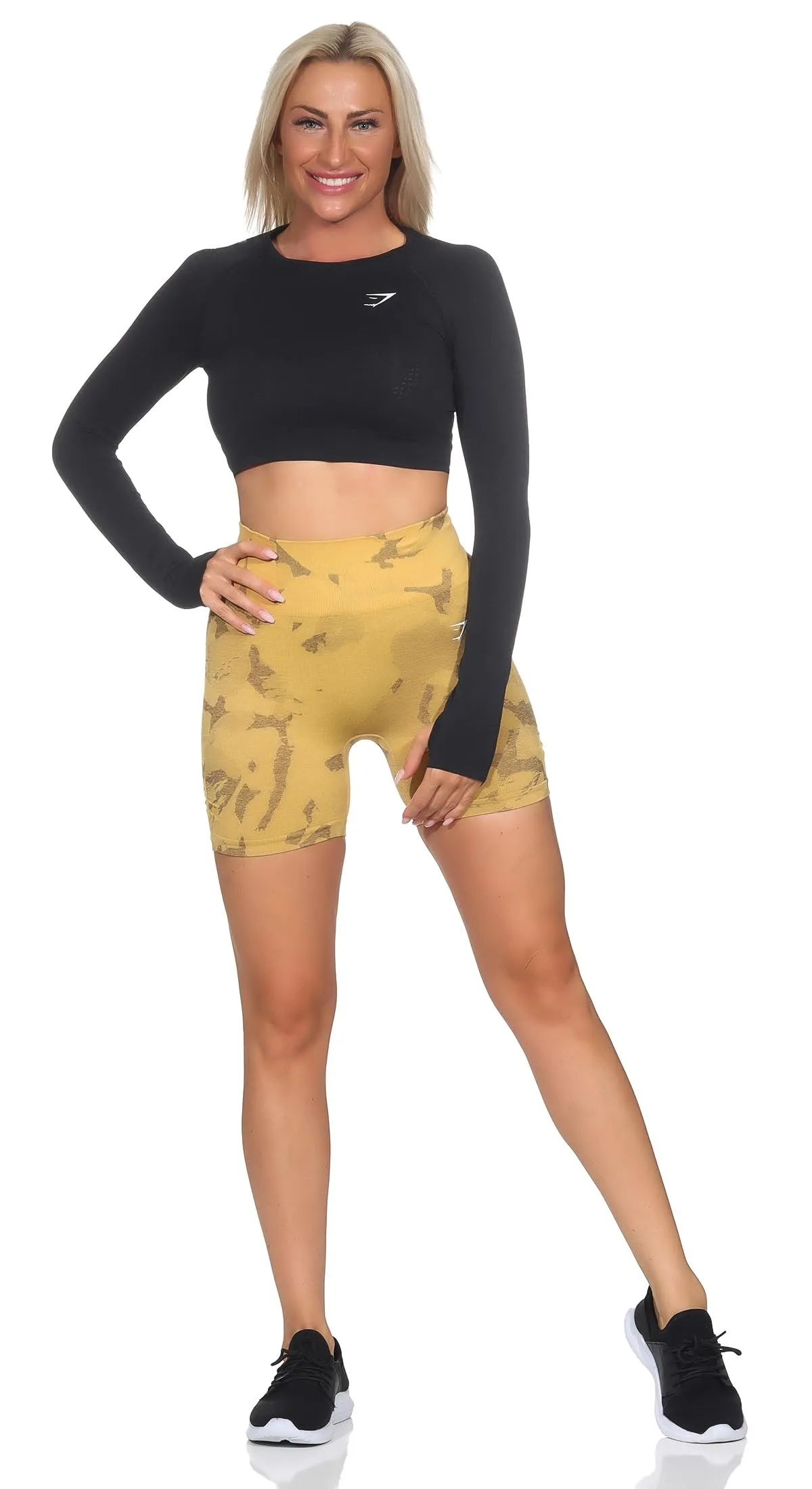 GYMSHARK Adapt Camo Seamless Pantaloncini da donna, M - immagine 4