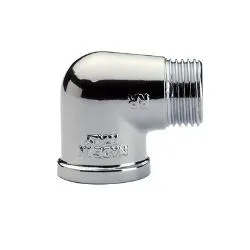 Raccordo idraulico a gomito ( 1/2"M F ) Cromo N0326B - immagine 1