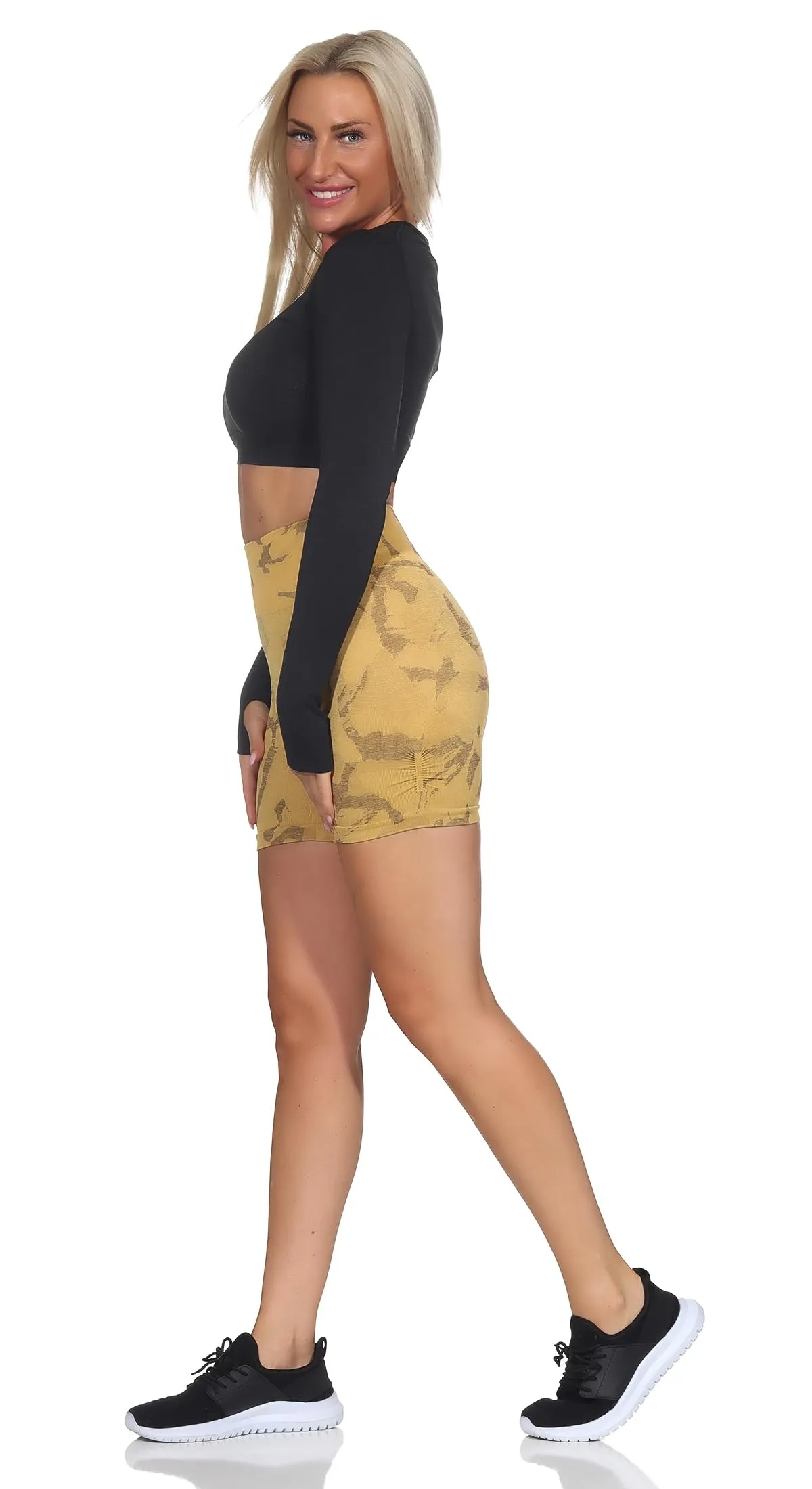 GYMSHARK Adapt Camo Seamless - Pantaloncini da donna, XS - immagine 5
