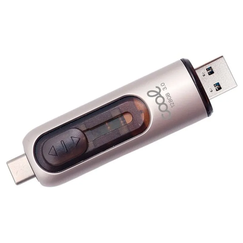 Cool Pen Drive USB 3.0 128GB Tipo-C / USB (2 in 1) Argento - immagine 1