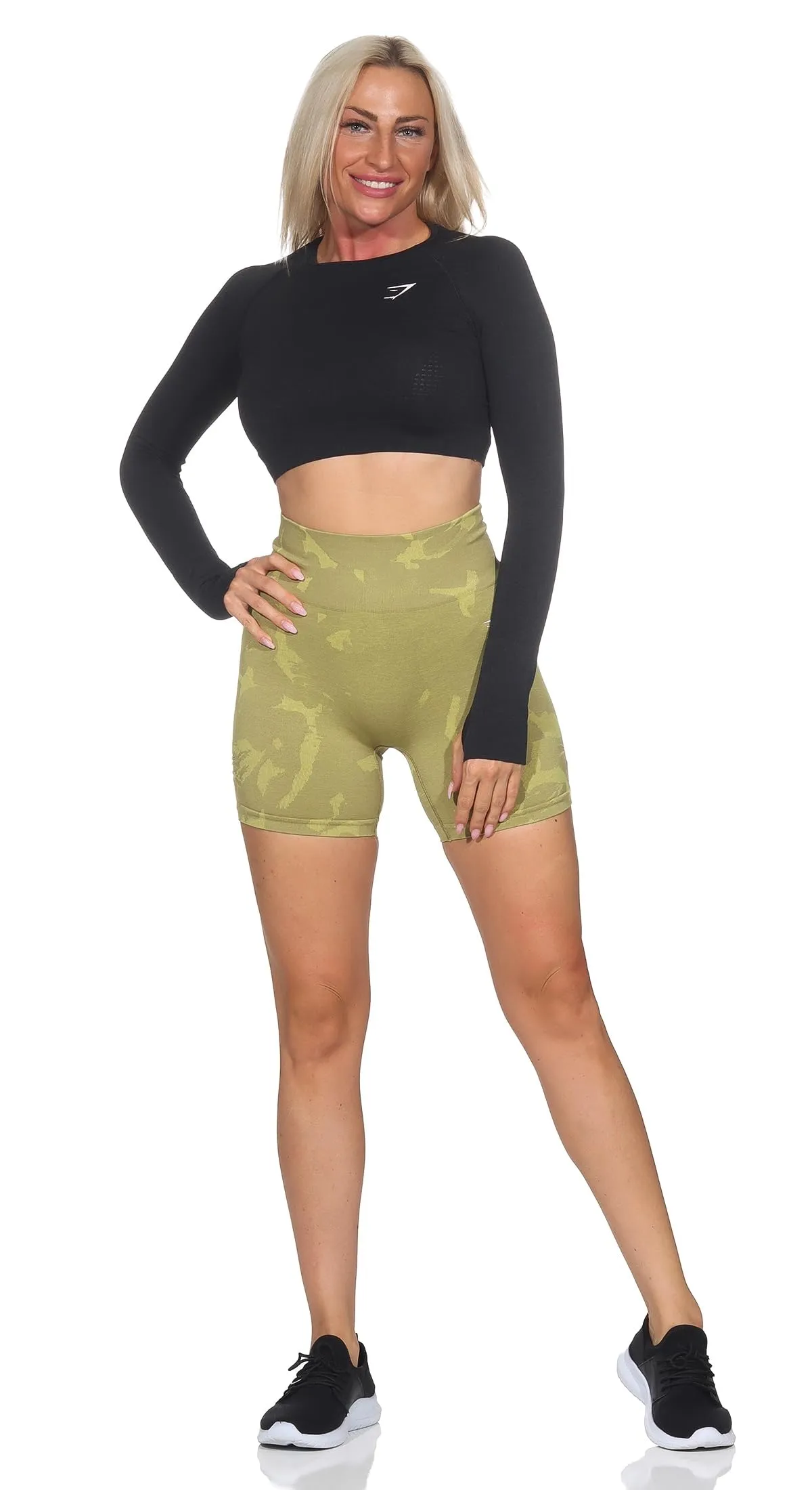 GYMSHARK Adapt Camo Seamless Pantaloncini da donna, XXL - immagine 4