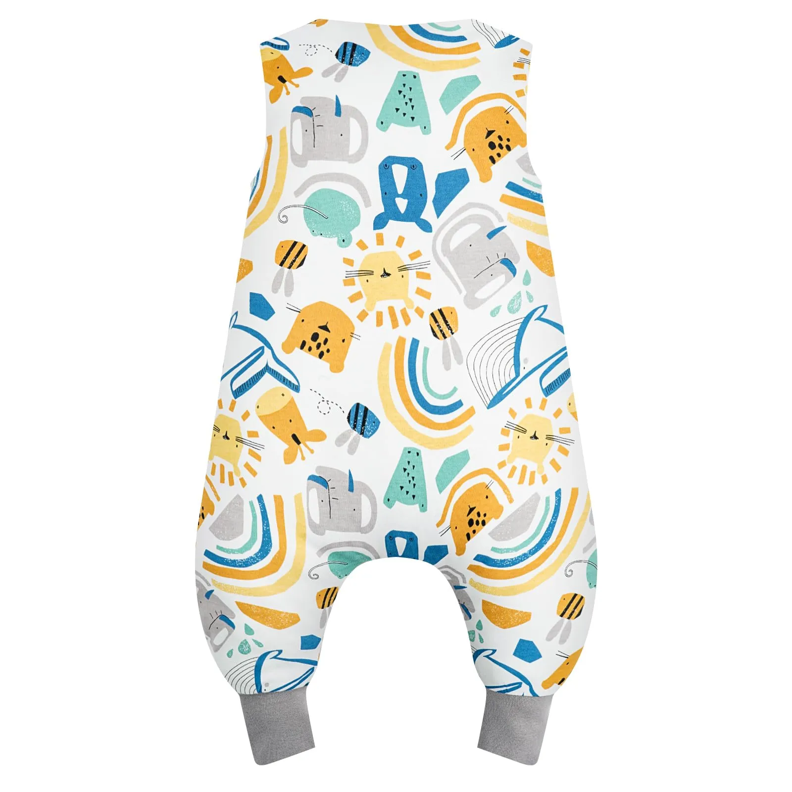 WYTbaby Sacco Nanna con Piedini 1.0 Tog, 100% Cotone Ultra-Morbido, Facile da Indossare, Ideale per il Sonno dei Neonati, Sacco Nanna Adatto per Bambini da 3-4 Anni - immagine 7