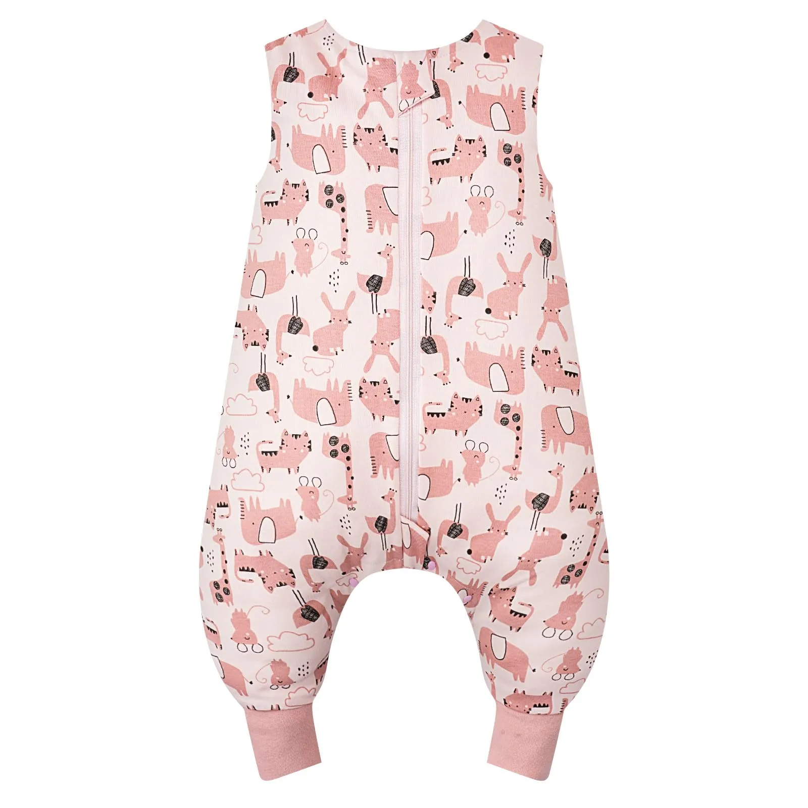WYTbaby Sacco Nanna con Piedini 1.0 Tog, 100% Cotone Ultra-Morbido, Facile da Indossare, Ideale per il Sonno dei Neonati, Sacco Nanna Adatto per Bambini da 3-4 Anni - immagine 1