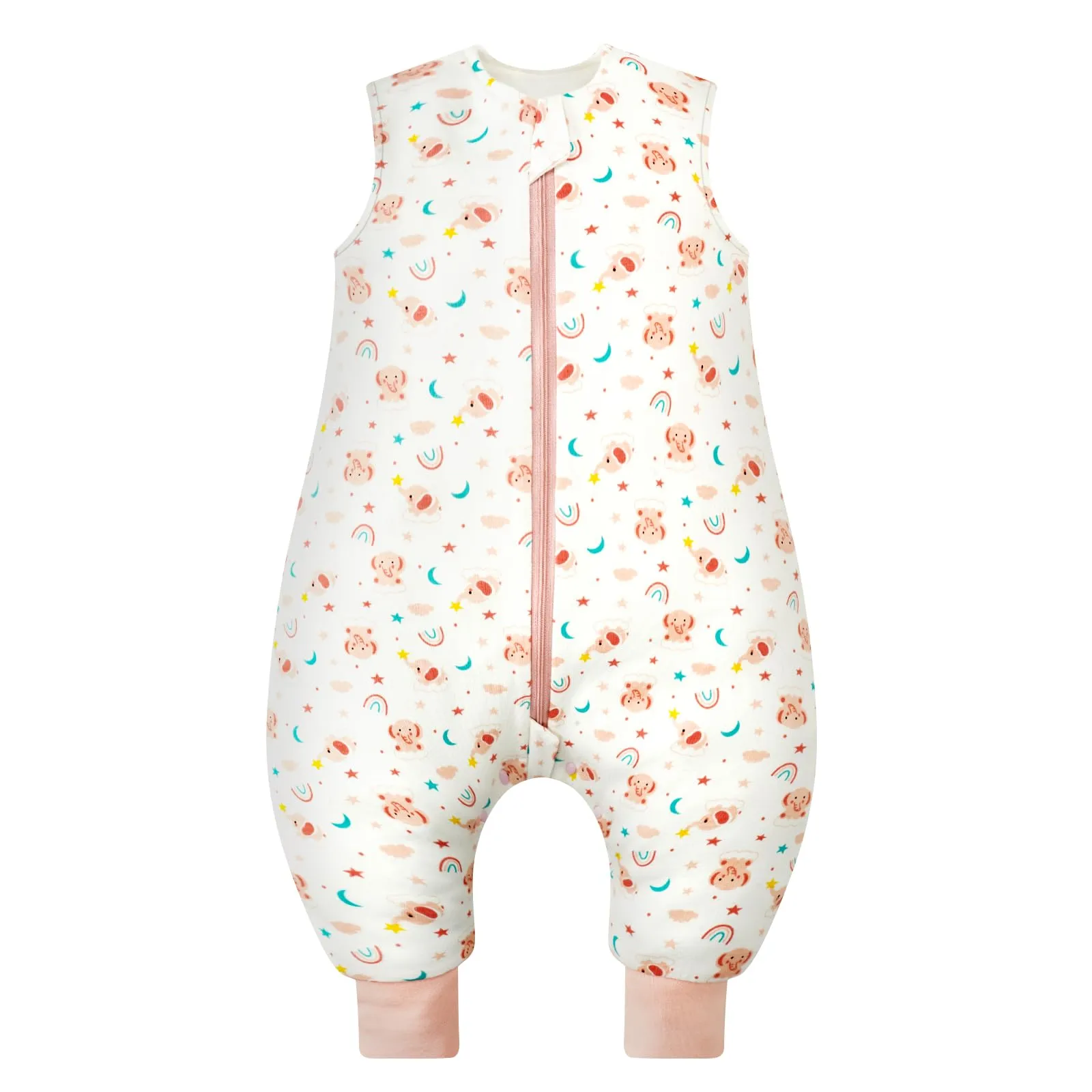 WYTbaby Sacco Nanna Con Piedini 100% Cotone 1 Tog Tutto l'Anno per Bambini 3-4 Anni - immagine 1