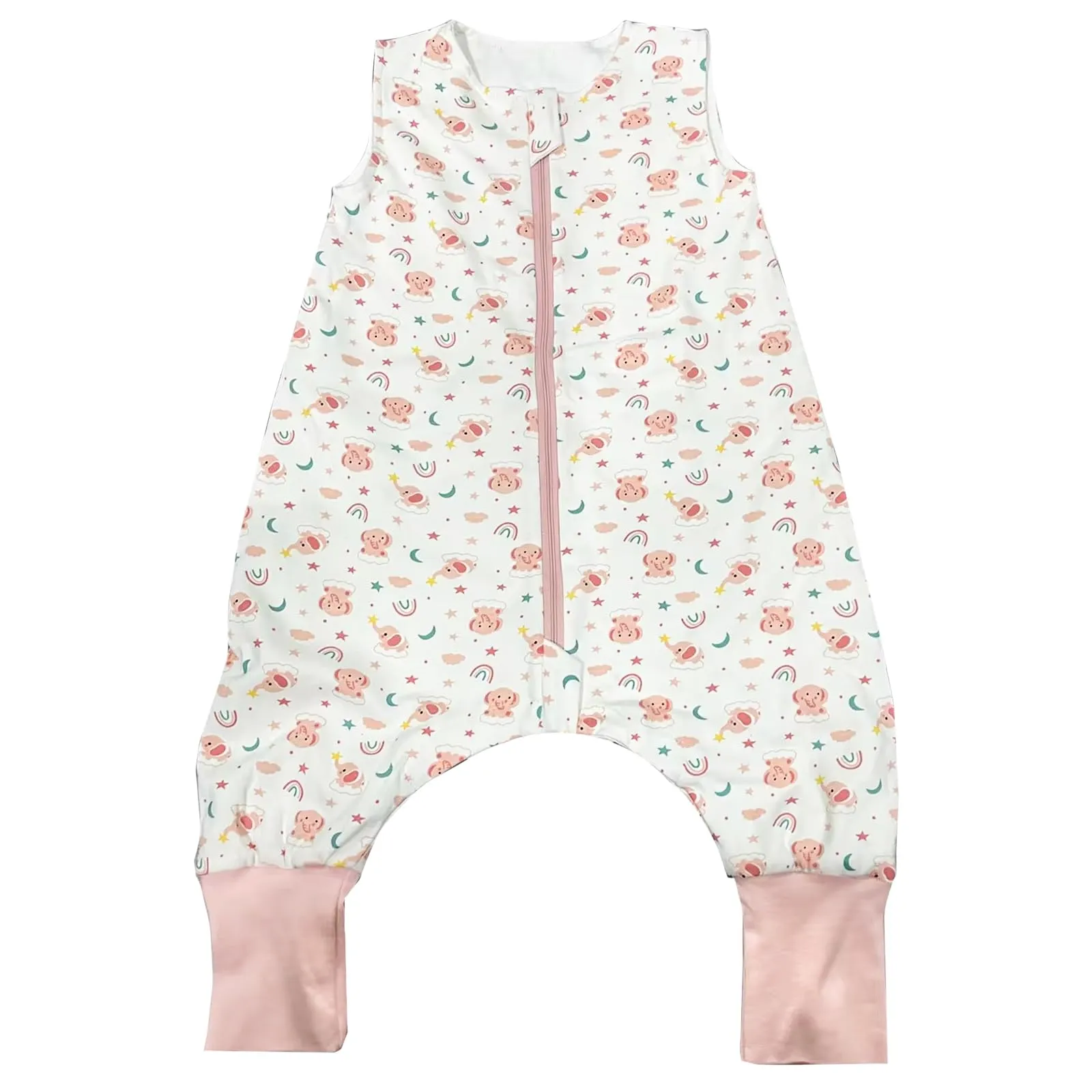 WYTbaby Sacco Nanna Con Piedini 100% Cotone 1 Tog Tutto l'Anno per Bambini 6-18 Mesi - immagine 4