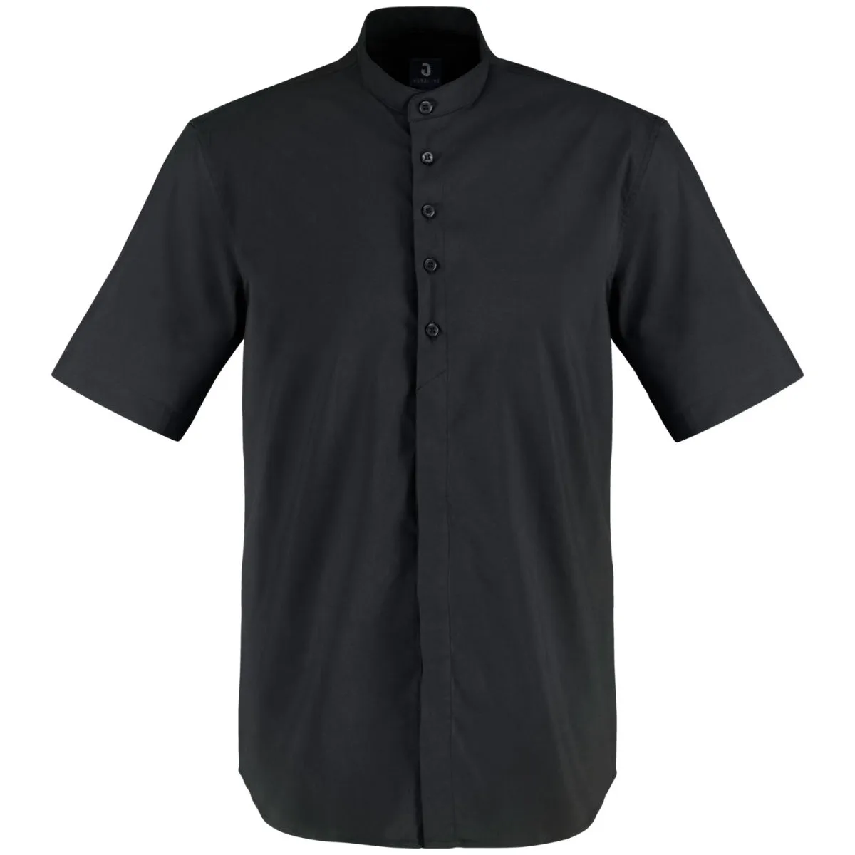 JOBELINE Camicia da uomo Lani Maniche corte; Taglia 43/44; nero - immagine 1