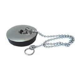 Tappo scarico (47mm) con catenella Nero e Cromo L060947 - immagine 1