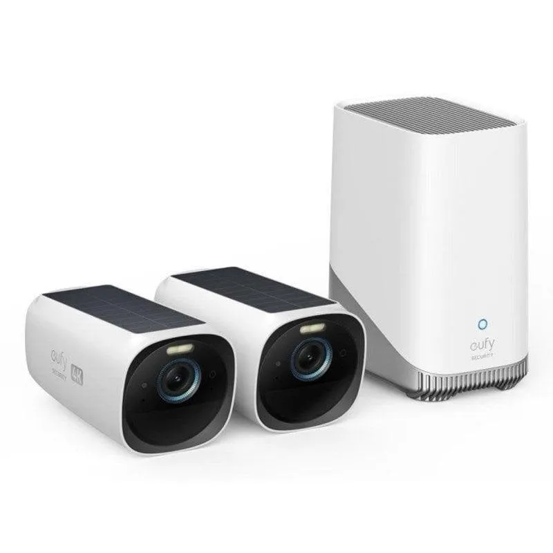 Videocamere di sorveglianza Eufy eufyCam S330 4K Visione Notturna Esterna IA Pannello Solare Audio Bidirezionale - immagine 1