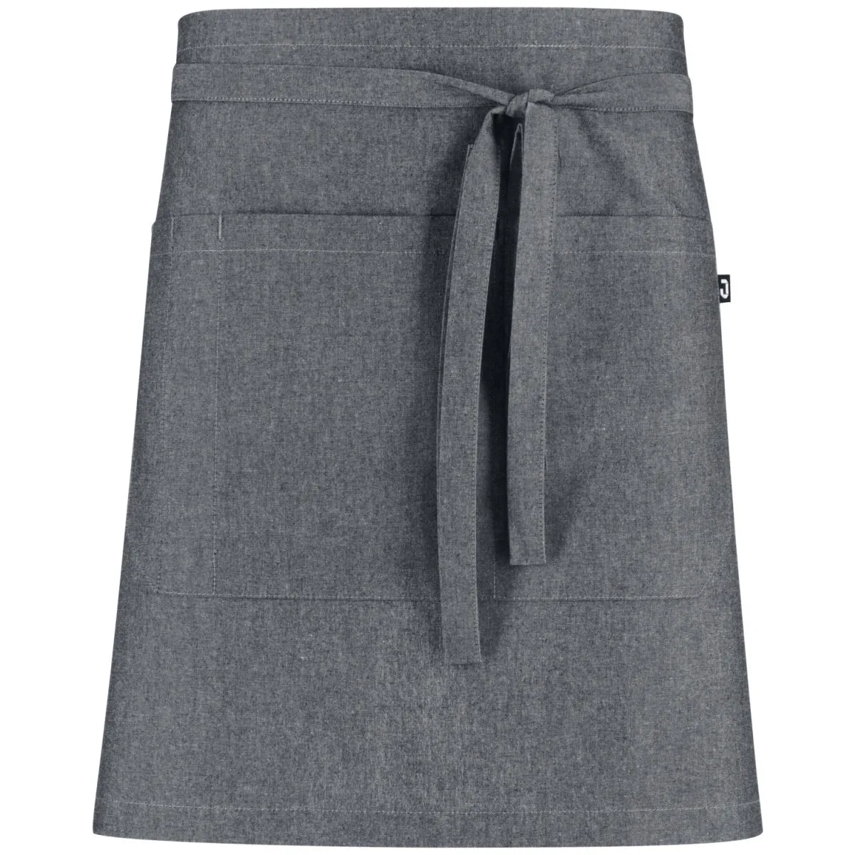 JOBELINE Grembiule da cameriere Nando Chambray 45x80 cm (LxL); 45x80 cm (LxL); grigio - immagine 1