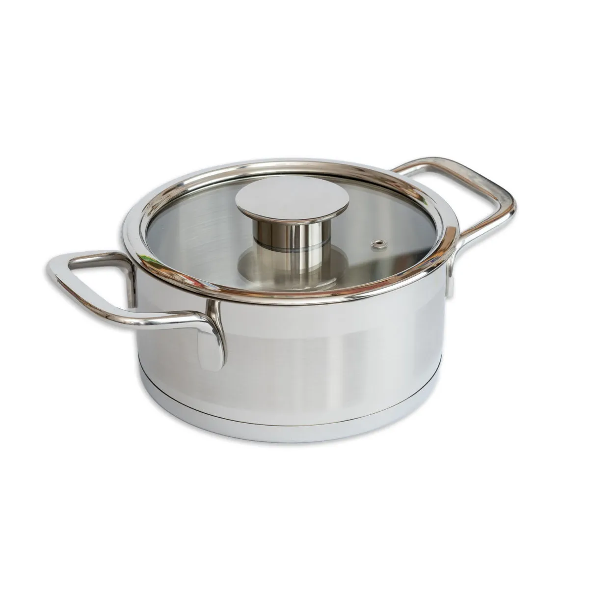 GRANA HOME Pentola con coperchio Classic Line; 2.1 l, 18x8.5 cm (ØxH); argento - immagine 1