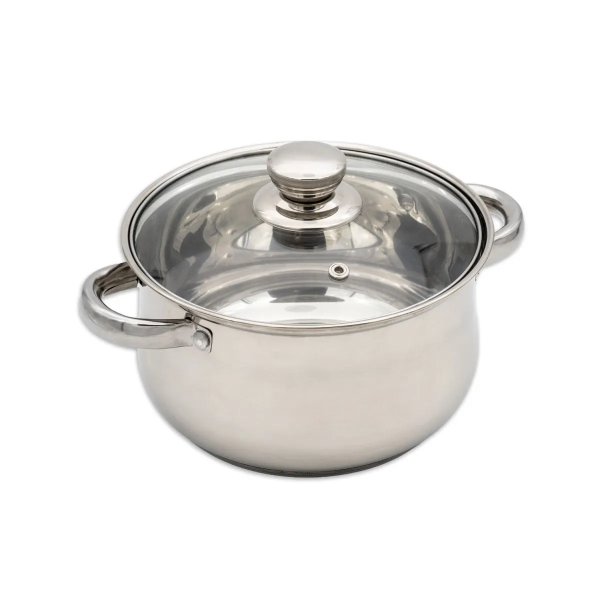 GRANA HOME Pentola con coperchio Comfort Line; 2.5 l, 18x10 cm (ØxH); argento - immagine 1