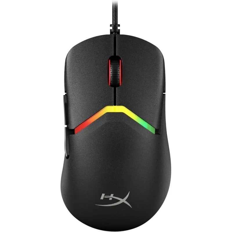 Mouse da gioco HyperX Pulsefire Saga RGB con sensore 26K, 8000Hz, 6 pulsanti, nero - immagine 1