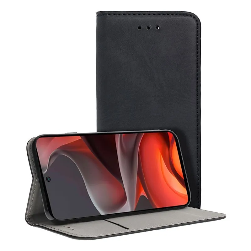 Custodia Flip Cover COOL per Motorola Moto G05 / G15 Nero Liscio - immagine 1