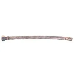 Attacchino idraulico flessibile (12x300mm) (3/8"M-1/2"F) Inox 011039 - immagine 1