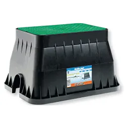Pozzetto irrigazione interrata Medio con coperchio (51x40x31cm) RAINJET Nero e Verde 90515 - immagine 1