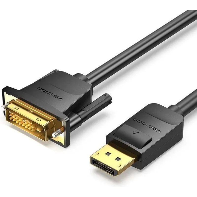 Cavo convertitore DisplayPort maschio a DVI maschio Vention 2 m nero - immagine 1