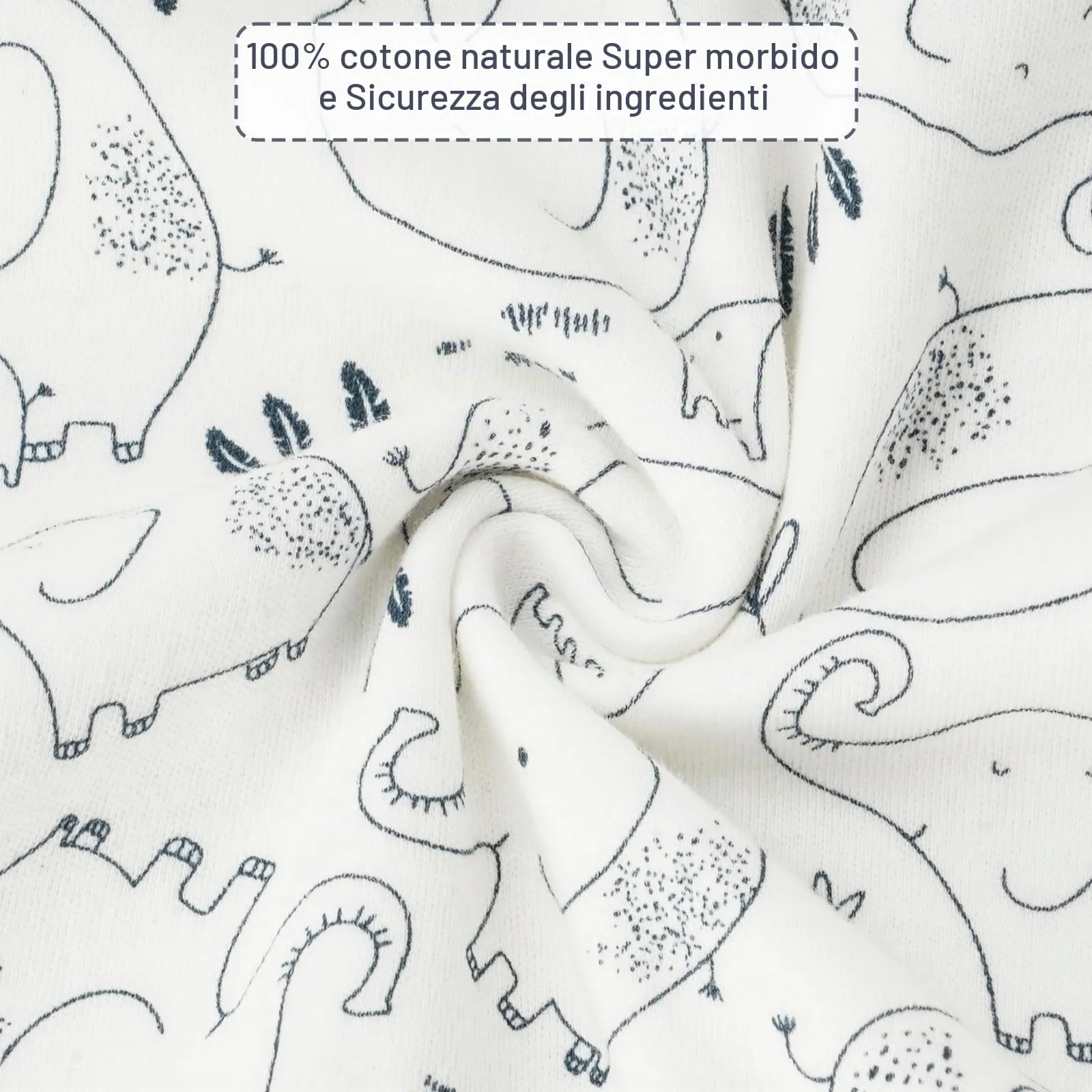 WYTbaby Sacco Nanna con Piedini 1.0 Tog, 100% Cotone Ultra-Morbido, Facile da Indossare, Ideale per il Sonno dei Neonati, Sacco Nanna Adatto per Bambini da 3-4 Anni - immagine 3