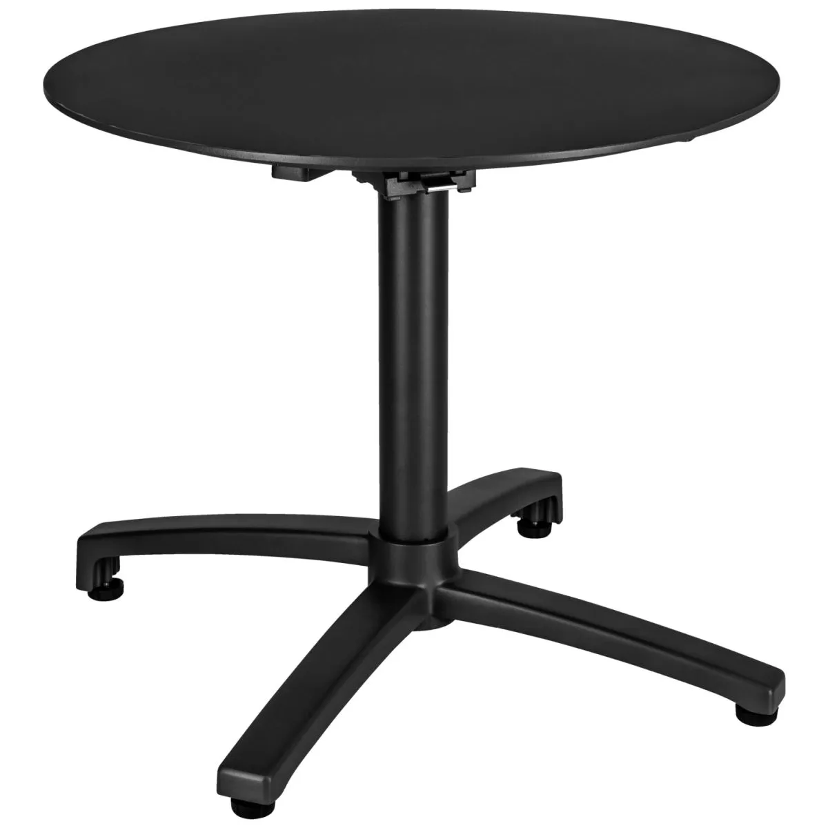 VEGA Tavolo lounge in alluminio per esterni Taipa rotondo; 60x50 cm (ØxH); Piano tavolo nero, struttura nero; rotonda - immagine 1