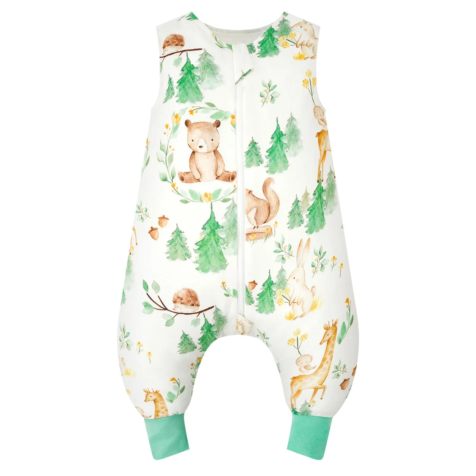 WYTbaby Sacco Nanna con Piedini 100% Cotone Sacco Nanna 1 Tog Tutto l'anno Sacco Nanna per Bambini 3-4 Anni - immagine 1