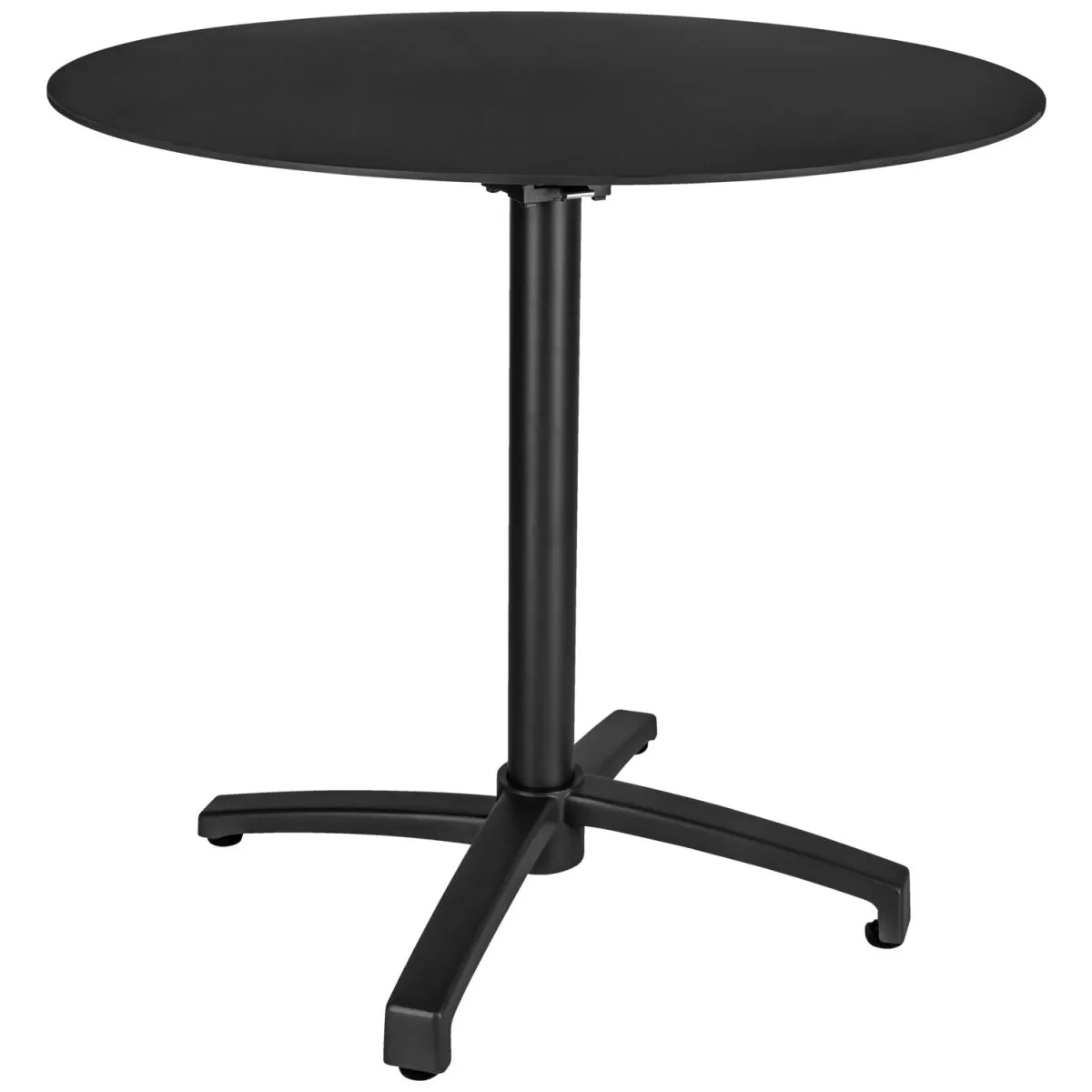 VEGA Tavolo da esterno in alluminio Taipa rotondo; 80x72 cm (ØxH); Piano tavolo nero, struttura nero; rotonda - immagine 1