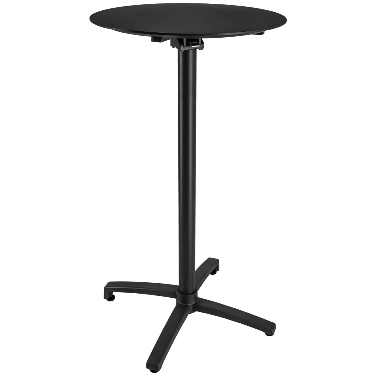 VEGA Tavolo alto in alluminio per esterni Taipa rotondo; 60x108 cm (ØxH); Piano tavolo nero, struttura nero; rotonda - immagine 1