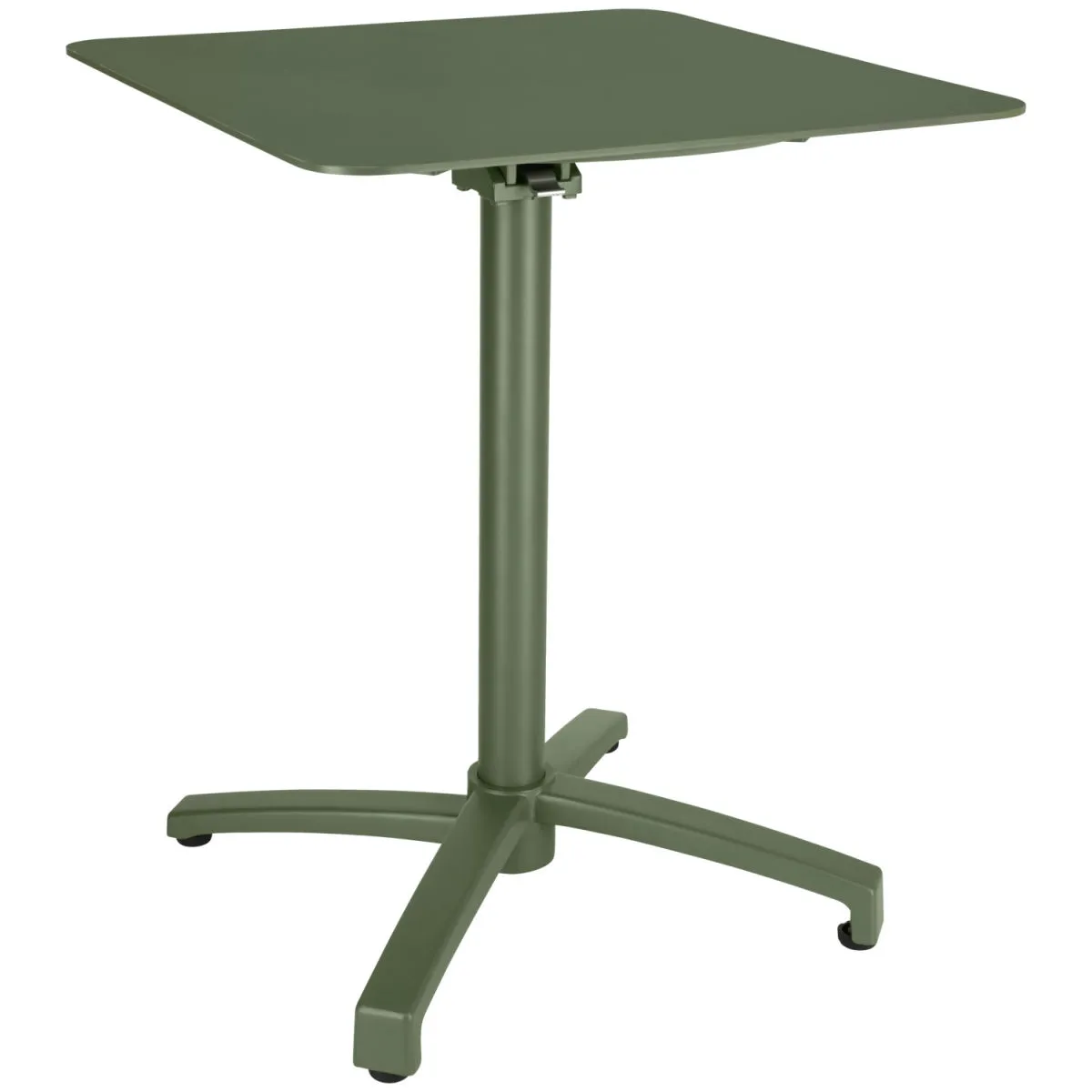 VEGA Tavolo da esterno in alluminio Taipa quadrato; 60x60x72 cm (LxLxH); Piano tavolo verde oliva, struttura verde oliva; quadrata - immagine 1