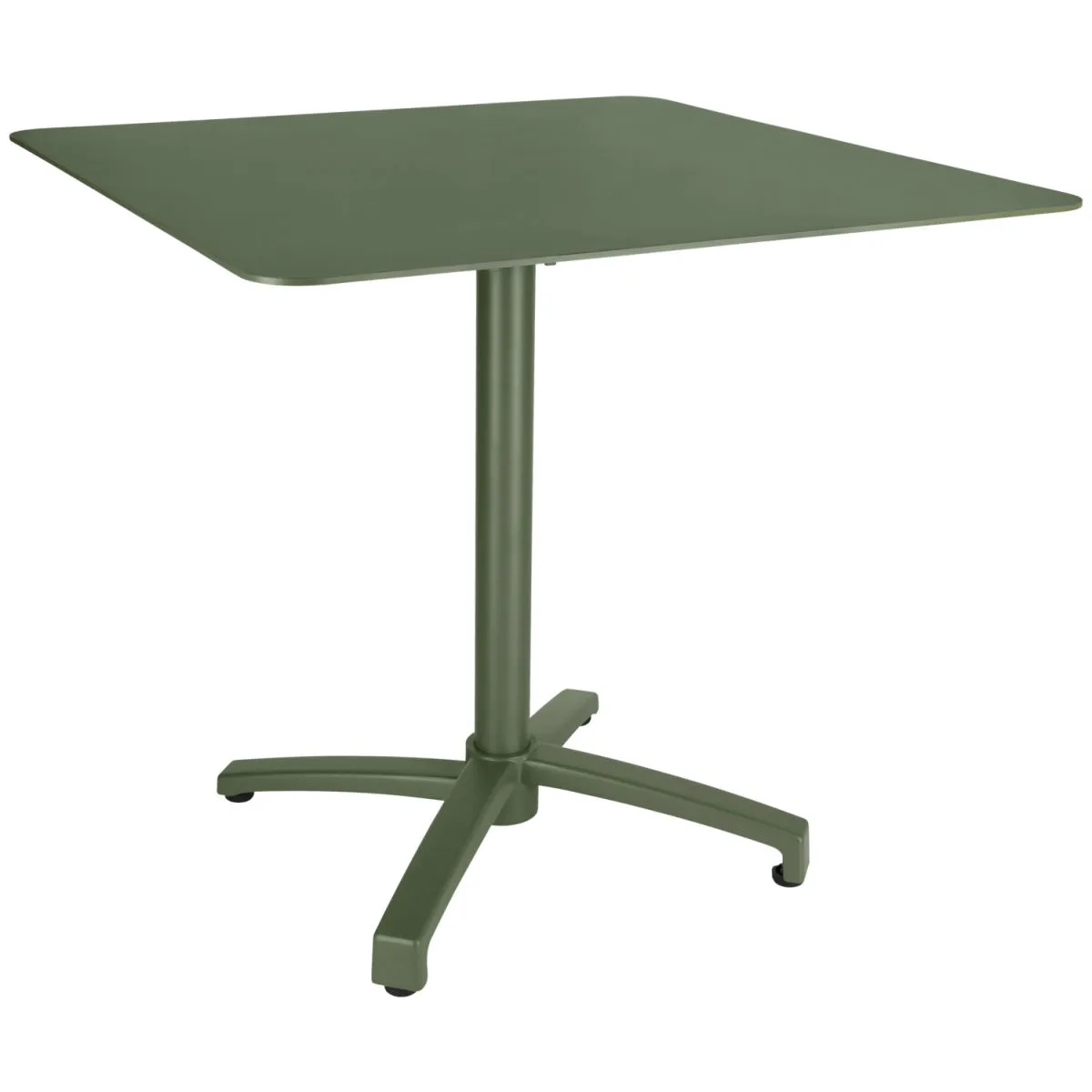 VEGA Tavolo da esterno in alluminio Taipa quadrato; 80x80x72 cm (LxLxH); Piano tavolo verde oliva, struttura verde oliva; quadrata - immagine 1