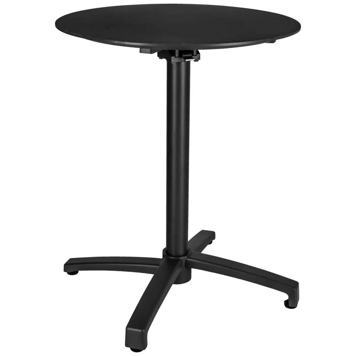 VEGA Tavolo da esterno in alluminio Taipa rotondo; 60x72 cm (ØxH); Piano tavolo nero, struttura nero; rotonda - immagine 1