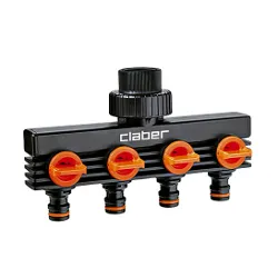 Presa rubinetto irrigazione 4 Vie innesto rapido GARDENLIFE 8581 - immagine 1