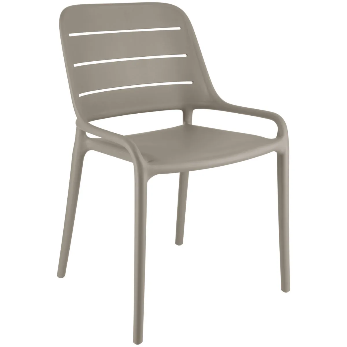 4x PULSIVA Sedia in plastica Rylon; 52x51.5x82.5 cm (LxPxH); tortora; 4 pz. / Pacco - immagine 1