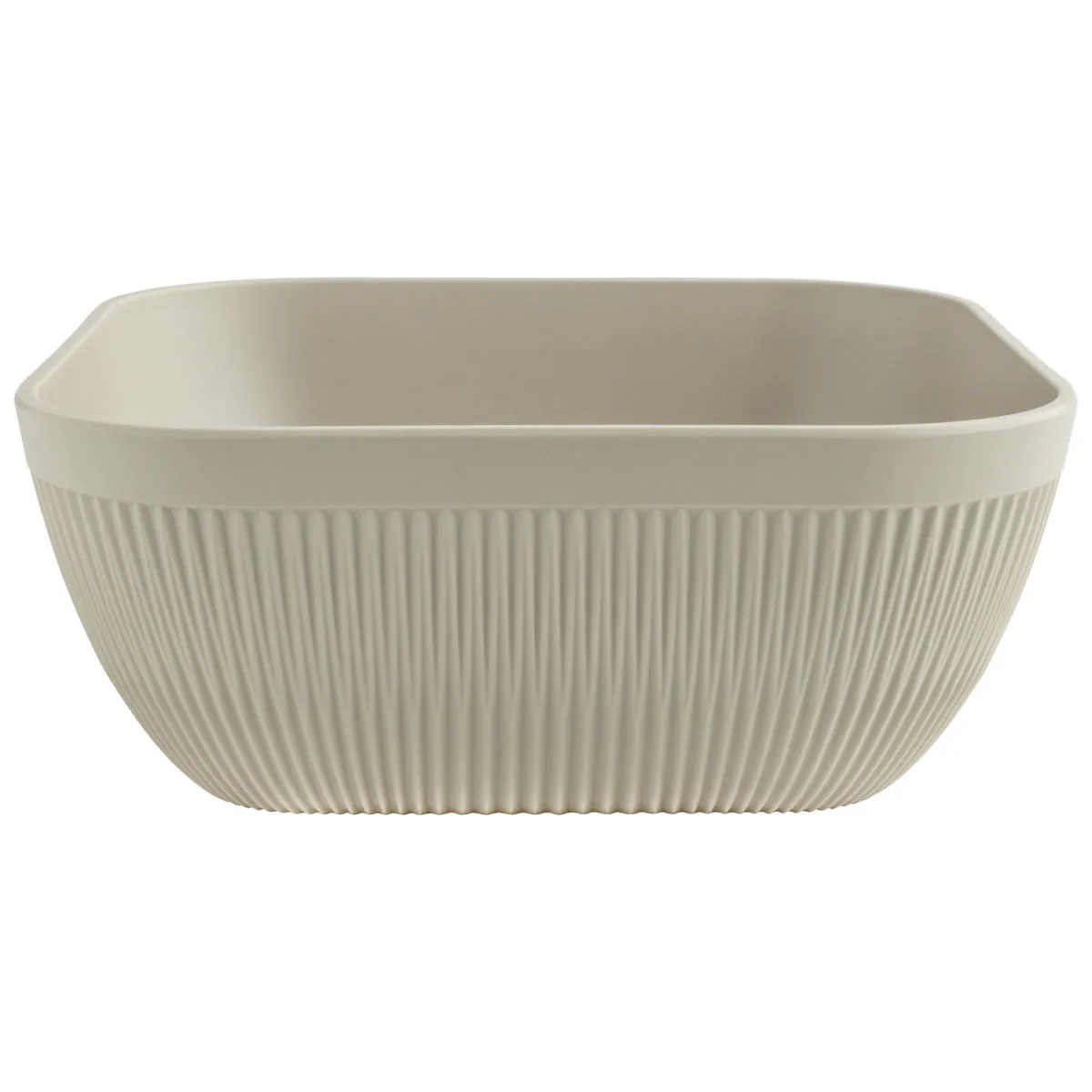 VEGA Ciotola Kanas quadrato, con rilievo; 3600 ml, 25x25x10 cm (LxLxH); beige; quadrata - immagine 1