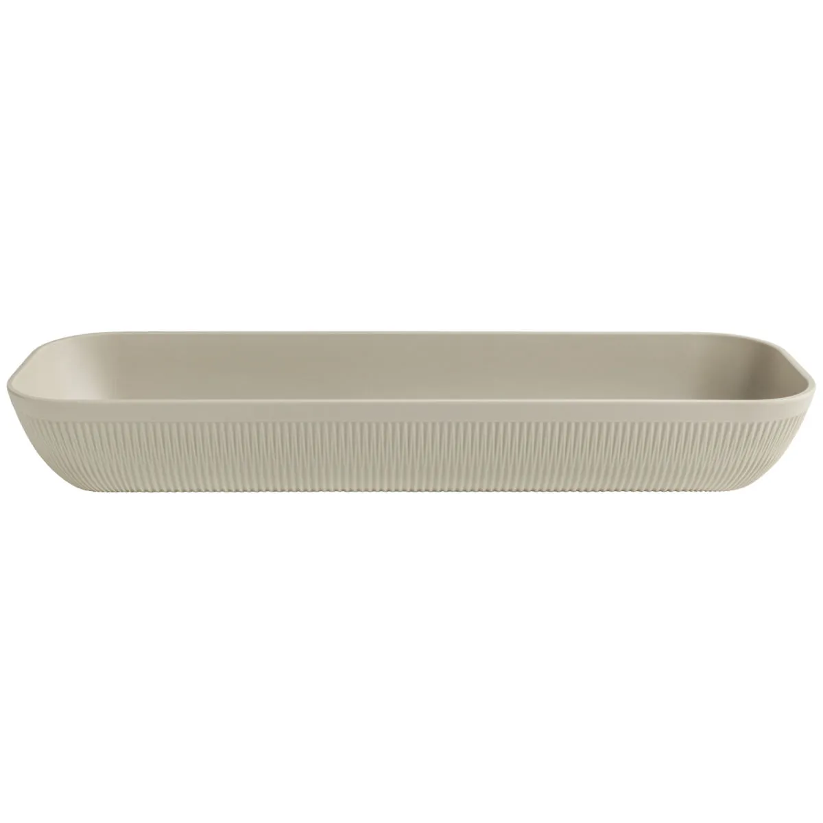 VEGA Ciotola Kanas rettangolare, con rilievo; 4000 ml, 53x16.2x7.5 cm (LxLxH); beige; rettangolare - immagine 1
