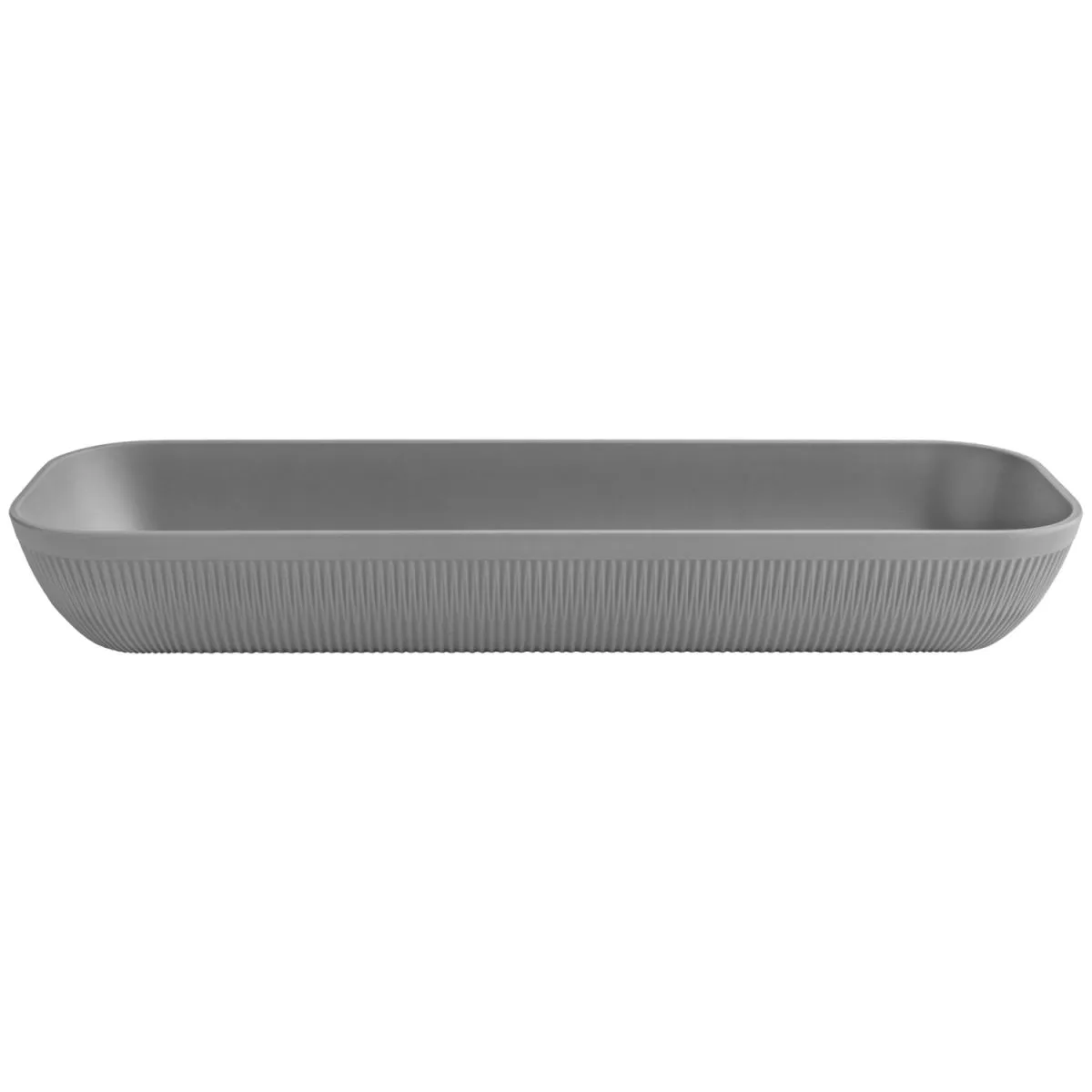 VEGA Ciotola Kanas rettangolare, con rilievo; 4000 ml, 53x16.2x7.5 cm (LxLxH); grigio; rettangolare - immagine 1