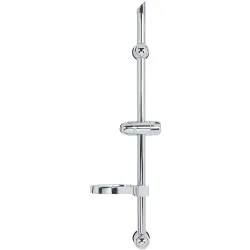 Asta saliscendi per doccia con portasapone (72cm) REGOLO Cromo GR3403 - immagine 1